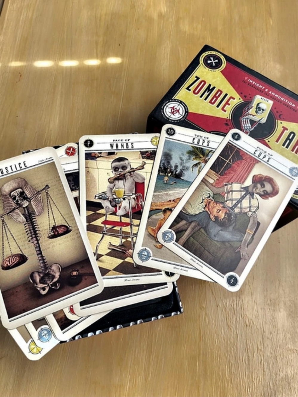 The Zombie Tarot: An Oracle of the Undead The Red & Black New Opened